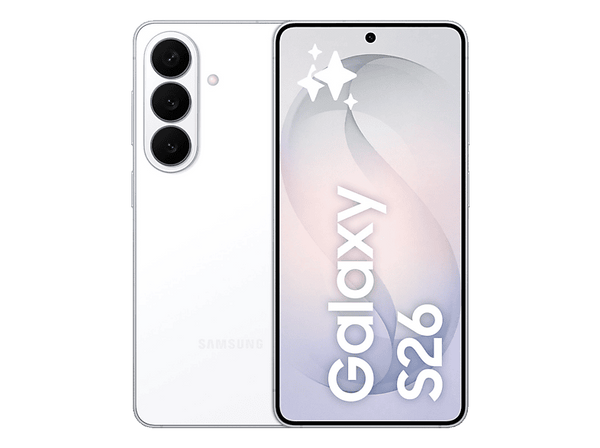 Móvil - Samsung Galaxy S26, Blanco, 512 GB, 12 GB RAM , 6.3" FHD+, Exynos 2600, 4300 mAh, Android 16