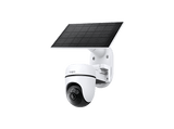Cámara de vigilancia IP - TP-Link Tapo TC90 Kit, Panel Solar, DCI 2K, 3MP, Función de visión nocturna, 360º, Exterior, Visión Nocturna a Color, Blanco