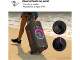 Altavoz de gran potencia - LG X BOOM DXL7T, 250W, Bluetooth, Karaoke, luces y pantallas LED, Resistencia al agua IPX4, Autonomía 20h, Negro