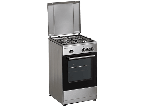 Cocina a gas - Infiniton CC57TAC, Gas, 43 l, 3 Zonas, Libre Instalación, Grill, Horno de gas, Inox