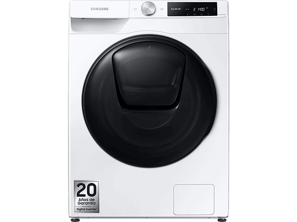 Lavadora secadora - Samsung WD90T654DBE/S3, 9 kg lavado, 6 kg secado, EcoBubble™, 1400 rpm, 24 programas, Blanco