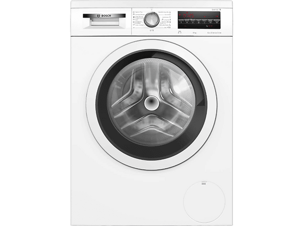 Lavadora carga frontal - Bosch  WUU28T66ES, Serie 6, 9kg, 1400 RPM, 14 programas, Active Water, SpeedPerfect, Blanco