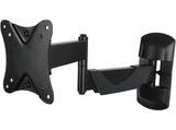 Soporte TV - Hama 220825, 10-26, Giratorio, 66 cm, VESA 100x100, Hasta 25 kg, Negro