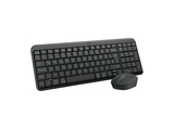 Pack Teclado + Ratón - Logitech MK250, Inalámbrico, Bluetooth, Autonomía 12 meses, Ambidiestro, Windows/Mac/Chrome, Resistente a salpicaduras, Negro