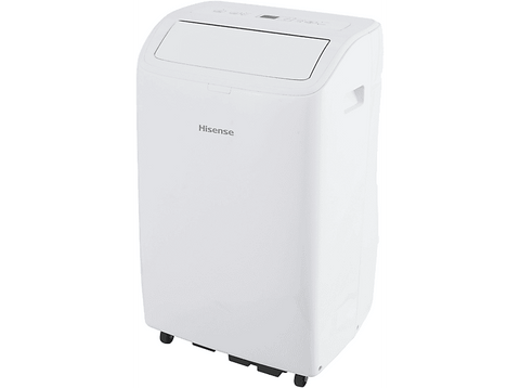 Aire acondicionado portátil - Hisense APC09QC, 2236 fg/h, 3 velocidades, Deshumidificador, Super Cool, Mando a distancia, Kit Ventana, Wi-Fi, Blanco