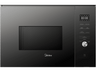 Microondas con grill integrable - Midea MBMTG925E-BK, 900 W, 1200W Potencia Grill, 7 Funciones, 25l, Cristal Negro