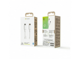 Cable USB - Muvit MCUSC0008, 1.2 m, 3 A, De USB-C a USB Tipo C, Blanco