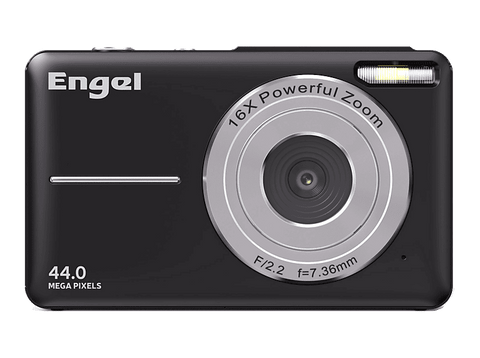 Cámara - Engel EC 2400 B, 8 MP (hasta 44MP interpolados), FHD, Digital, Compacta, Apertura de F/2.2, 16x Zoom, Pantalla 2.4