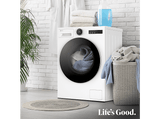 Lavadora carga frontal - LG F4X7011TWS, 11 kg, 1400 rpm, 23 programas, TurboWash 360º, ThinQ™, Blanco