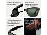 Gafas IA - Ray-Ban Meta Wayfarer (Gen 3), Negro brillante, Transitions® gris, Gafas con IA y cámara, Talla estándar, Unisex