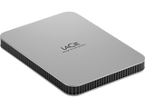 Disco duro externo 1 TB - LaCie Mobile Drive V2 STLP1000400, USB-C, 130 MB/s, Plateado lunar