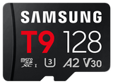 Tarjeta Micro SDXC - Samsung MB-MH128T, 128 GB, Lectura hasta 200 MB/s, UHS Clase 3, A2, V30, Negro