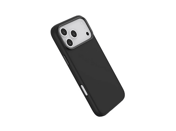 Funda móvil - ISY ISC-2368, Compatible con iPhone 17 Pro, Compatibilidad MagSafe, Carga Inalámbrica, Resistente a Golpes y al Agua, Silicona, Negro