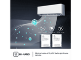 Aire acondicionado Split 1 x 1 - Hisense Uni Pure Black HB35, 3000 fg/h, Wi-Fi, Filtro Hi Nano, IA Smart, Blanco