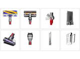 Aspirador escoba - Dyson v15 Detect Absolute, 240 W, 60 min, Pantalla LCD, Inalámbrico, 3 Modos, Tecnología Láser, Sensor Suciedad, Níquel
