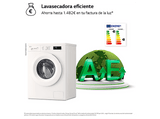 Lavadora secadora - LG W4X1085NWH, 8Kg/5 kg, 1400 rpm, 10 programas, Steam™, ThinQ™, Blanco