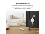 Reproductor multimedia - Chromecast con Google TV de Google 4K, Mando con control por voz, HDMI, Azul cielo