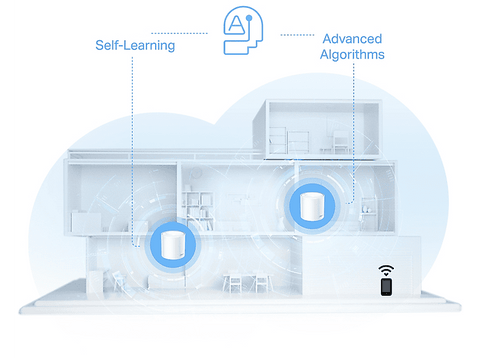 Sistema WiFi Mesh - TP-Link Deco X10, 1500 Mbps, MU-MIMO, WiFi 6, 520 m², 120 Dispositivos, Blanco