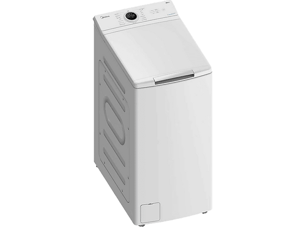Lavadora carga superior - Midea MF100T70B/W-ES, 7 kg, 1200 rpm, 15 Programas, Monitor LED, Blanco