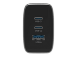 Cargador de pared - ISY IAC-7065-CC, 65W, Con Cable USB-C de 1.5m, Carga ultrarrápida, Plata oscura