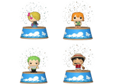 Figura - Mini Bola de nieve One Piece, 5 cm, Vinilo y Cristal, Aleatorio