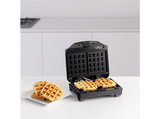 Sandwichera - Taurus Miami Premium, Placas intercambiables: sandwich, grill y gofre, 900W, Negro/Inox