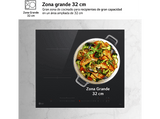 Placa inducción - LG CI5Z2421BN, 3 zonas, Zona grande de 32 cm,  Stop&Go, ThinQ™, Negro