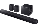 Barra de sonido - Samsung HW-Q990F/ZF, Bluetooth, 756 W, Subwoofer y Dolby Atmos inalámbrico, 11.1.4 canales, WiFi, Negro Titanio