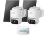 Cámara de vigilancia IP - Eufy C36 2+1 kit, 2K, Función de visión nocturna, Blanco