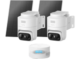 Cámara de vigilancia IP - Eufy C36 2+1 kit, 2K, Función de visión nocturna, Blanco