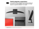 Monitor - LG 27U421A-B, 27 Full-HD, 100 Hz, 5 ms, VA curvo 1500R, HDMI, USB-C, Black Stabilizer, Negro mate
