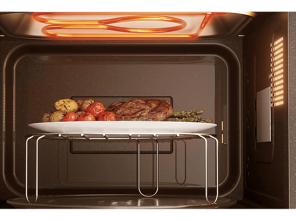 Microondas con grill - Candy CMW725GDB 011, 850 W, 5 niveles, Wi-Fi hOn, 25 l, Negro