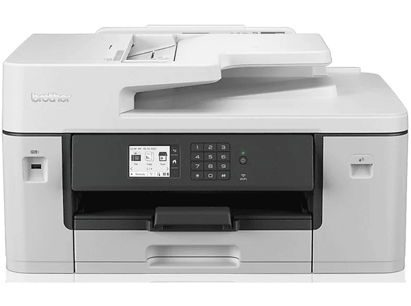 Impresora multifunción - Brother MFC-J6540DWE, Tinta, Negro y Color, 28 ppm, A3, WiFi, Blanco