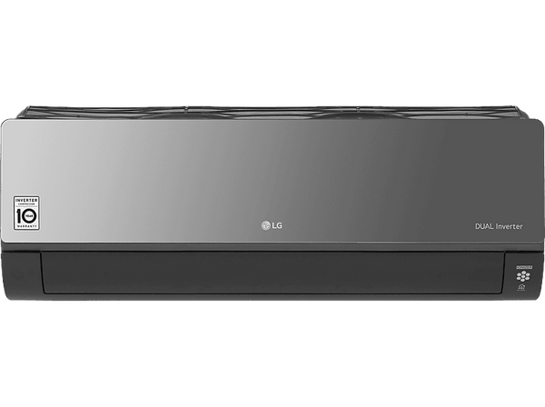 Aire acondicionado - LG MIRROR09UVN, Split 1x1, 2268 fg/h, WiFi, Inverter, Bomba de calor, Negro