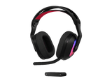 Auriculares gaming - Logitech G A20 X Lightspeed, Bluetooth, PS5-XBOX-Switch-PC, Playsync, Micrófono extraíble, Personalizable, Lightsync, Negro