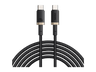 Cable USB - Baseus Dura, Tipo-C a Tipo-C, 100 cm, 240W, Carga rápida, Ultrarresitente, Negro y Dorado
