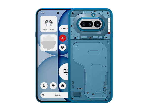 Móvil - Nothing Phone 4a, Azul, 256GB, 8GB RAM, 6.78" AMOLED LTPS flexible, Snapdragon 7s Gen 4, 5400 mAh