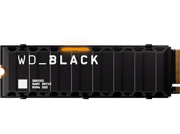 Disco duro SSD interno 8TB - WD_BLACK SN850X NVMe SSD, Con disipador de calor, PlayStation®5, M.2 2280, Negro