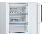 Frigorífico combi - Bosch KGN36XWDP, 324 l, No Frost, 186 cm, Pantalla LED, Blanco
