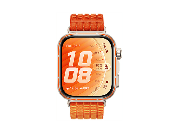 Smartwatch - Huawei Watch Fit 5 Pro, 48.77 mm, Correa 20 mm, 7 días Autonomía en Uso Típico, Pantalla AMOLED 1.92", Naranja