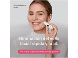 Depiladora facial - Braun Face Mini Rasuradora FS1000, Rápida y suave, Fácil de llevar, Luz Smartlight, Blanco