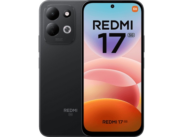 Xiaomi Redmi 17 5G, Negro, 256 GB, 4 GB RAM, 6.9" LCD, Snapdragon® 4 Gen 5 con 5G, 7500 mAh