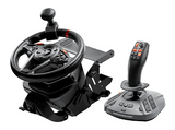 Volante - Thrustmaster T128 SimTask Farming Pack, Volante + pedales + palanca de cambios, Para PC, PS5 y PS4, Ángulo de giro de 270° a 900°, Negro