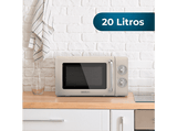 Microondas - Cecotec ProClean 3010 Retro Beige, 700 W, 6 niveles, Retro, 20 L, Retro Beige