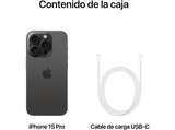 Apple iPhone 15 Pro, Titanio Negro, 1 TB, 5G, 6.1  Pantalla Super Retina XDR, iOS, Chip A17 Bionic