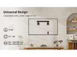 Soporte TV - ISY ITV 1400, De 37  - 80, VESA máx. 600 x 400 mm, Fijo, Carga máx. 75 kg, Negro