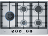 Encimera - Bosch PCS7A5B90, Gas, 5 zonas, Flame Select, Inox