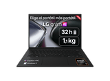 Portátil - LG Gram 14Z95U-G.AU85BN Copilot+ PC, 14 WUXGA, AMD Ryzen™ AI 7 450 50 TOPS, 32GB RAM, 512 GB SSD, Windows 11 Home, Sin cargador