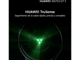 Smartwatch - Huawei Watch GT5 46 mm, Llamadas BT, Respuesta con teclado, 14 días de batería, Compatible iOS/Andorid, Correa Fluoroelastómero Negro