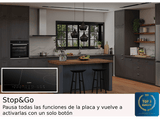 Placa inducción - Beko HII63205MT, 3 zonas, Zona grande 32 cm, Stop&Go, 60 cm, Negro